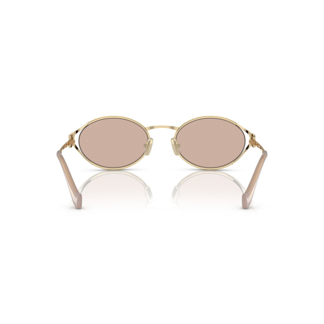 Miu Miu 0Mu 52Ys Oval Gold-Tone Sunglasses