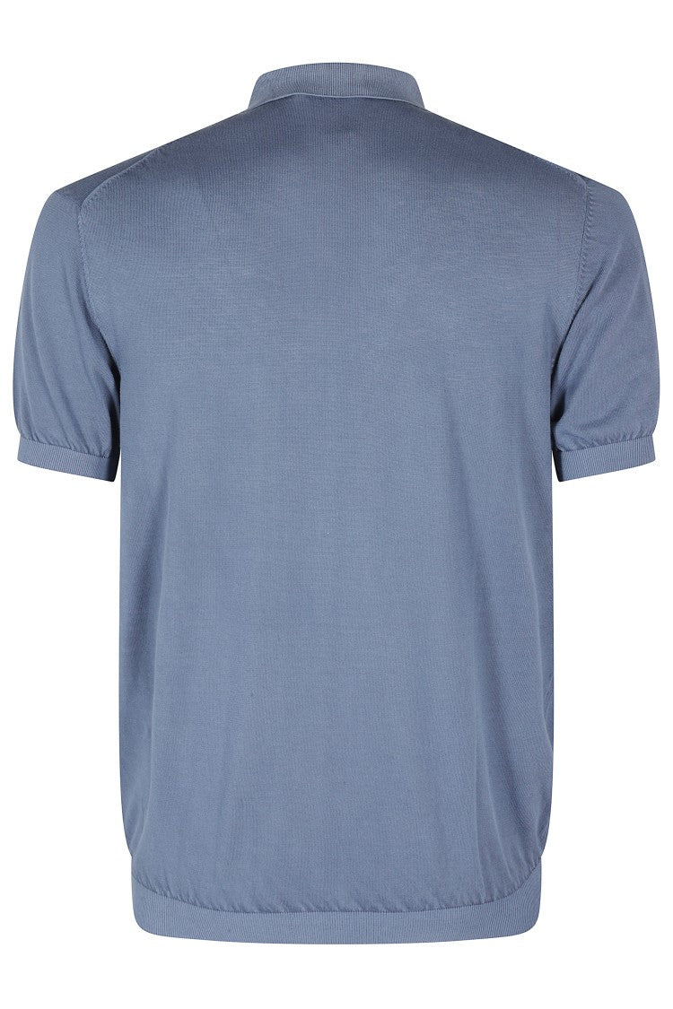 L.B.M. Tricot Polo Shirt - Powder