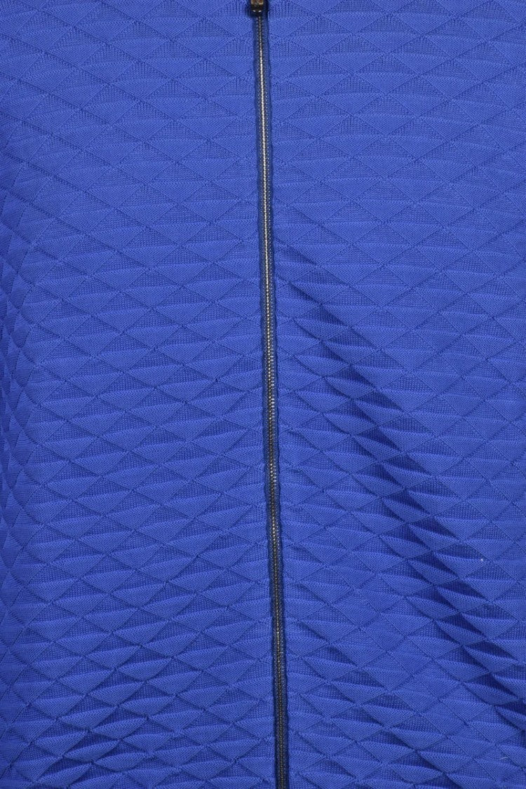 Drumohr Cotton Zip Cardigan - Blue