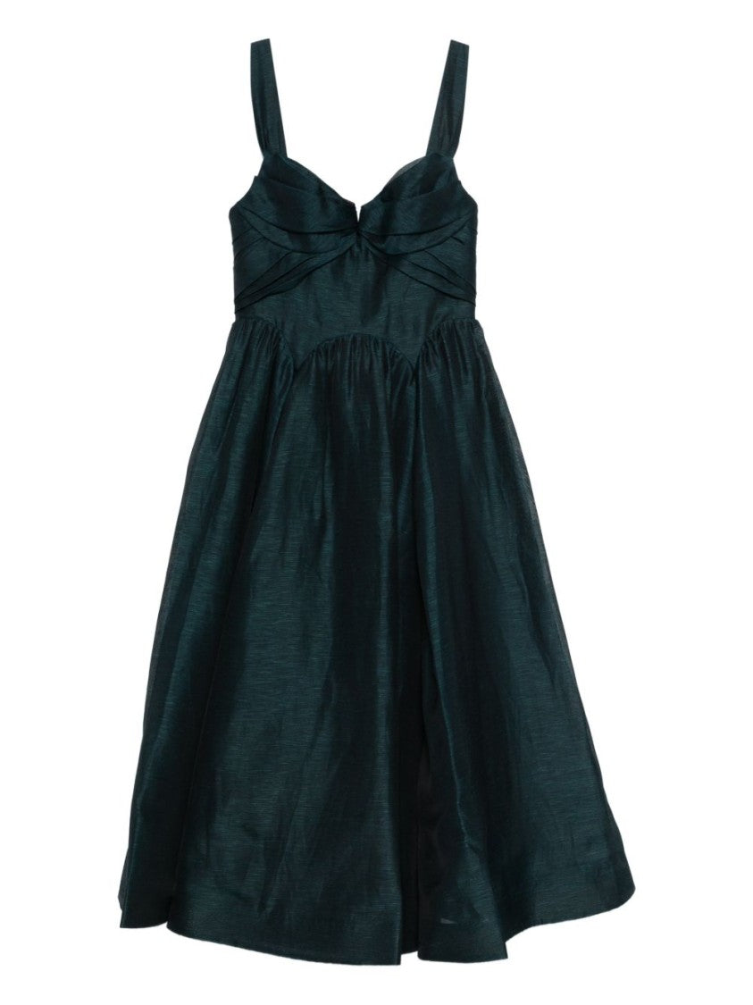Zimmermann Midi Dress With Structured Bodice