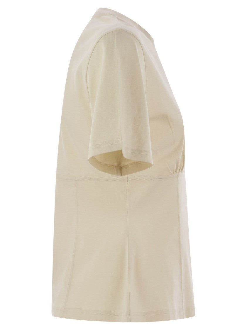 Moncler Cotton T-Shirt With Handmade Beads