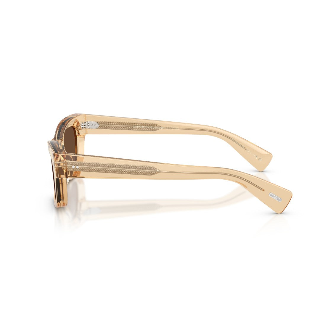 Oliver Peoples 0Ov5609su Translucent Beige Acetate Sunglasses With Brown Lenses