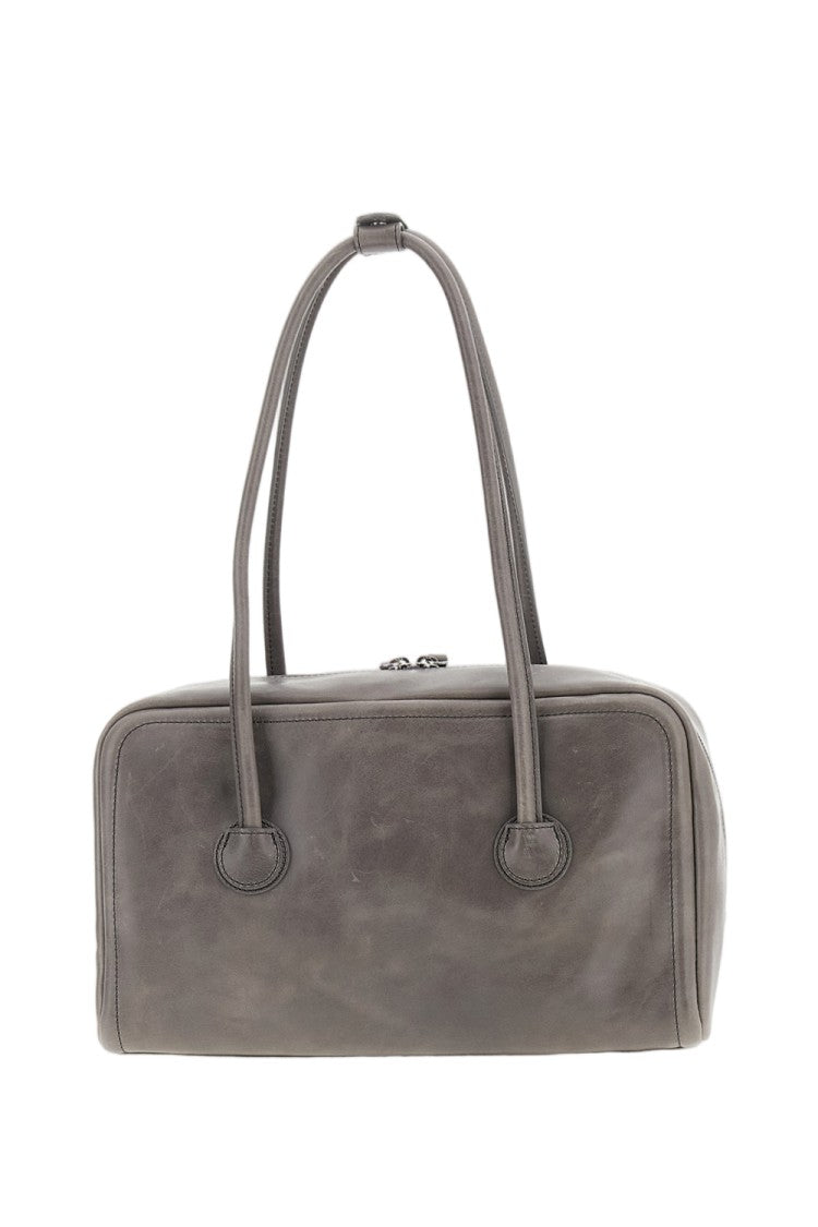 Margesherwood Premium Leather Shoulder Bag With Double Zip Closure