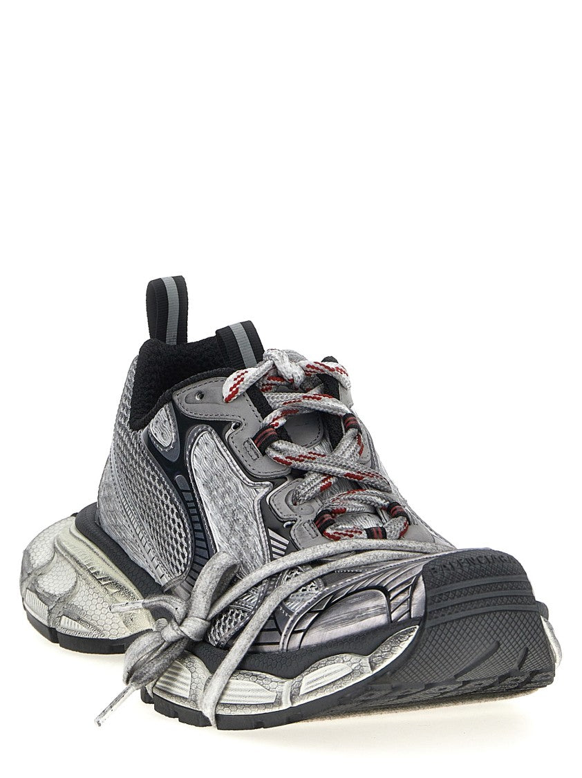 Balenciaga Used-Effect Mesh And Polyurethane Sneakers