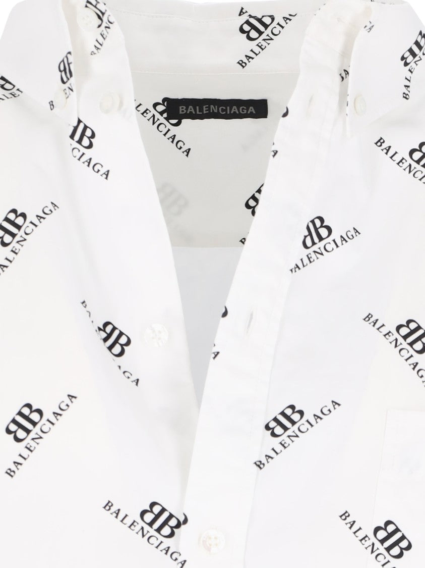 Balenciaga Classic Logo Shirt – White