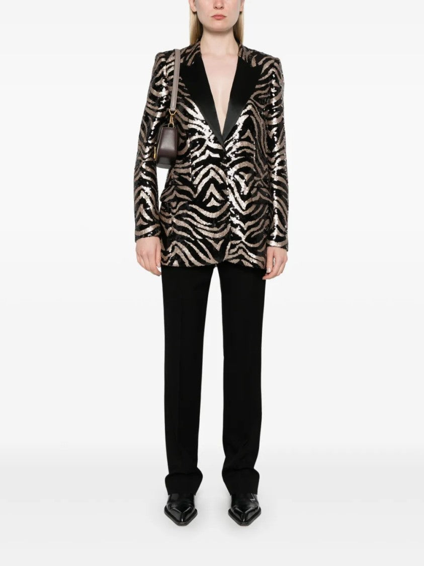Karl Lagerfeld Tailored Neutrals Giacca With Sharp Lapels