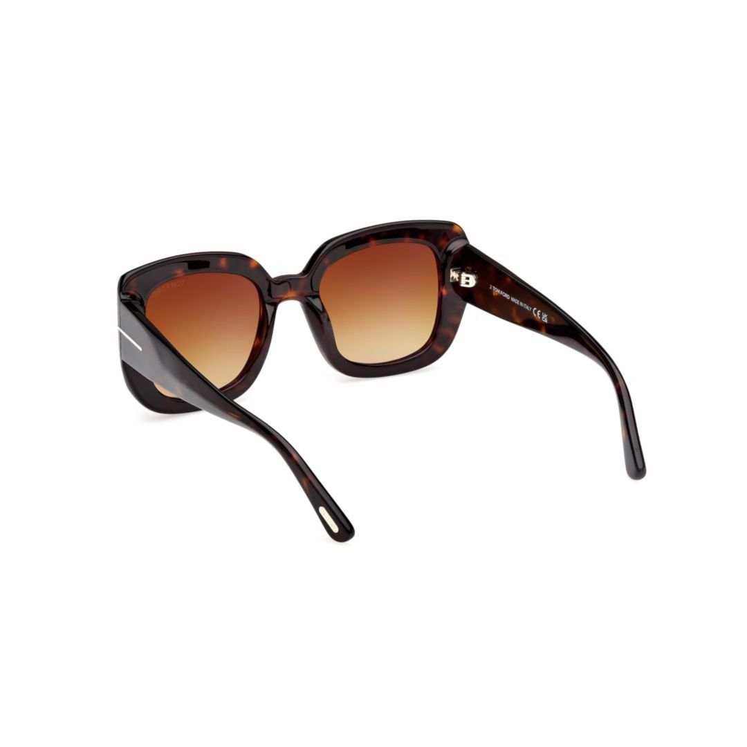 Tom Ford Ft1220 Oversized Tortoiseshell Square Sunglasses