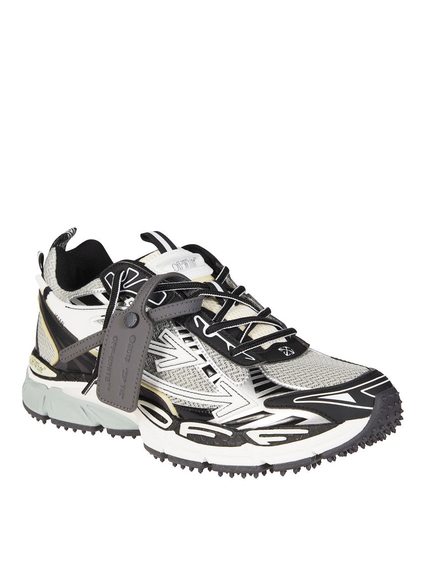 Off-White White Mesh Synthetic Overlays Sneakers