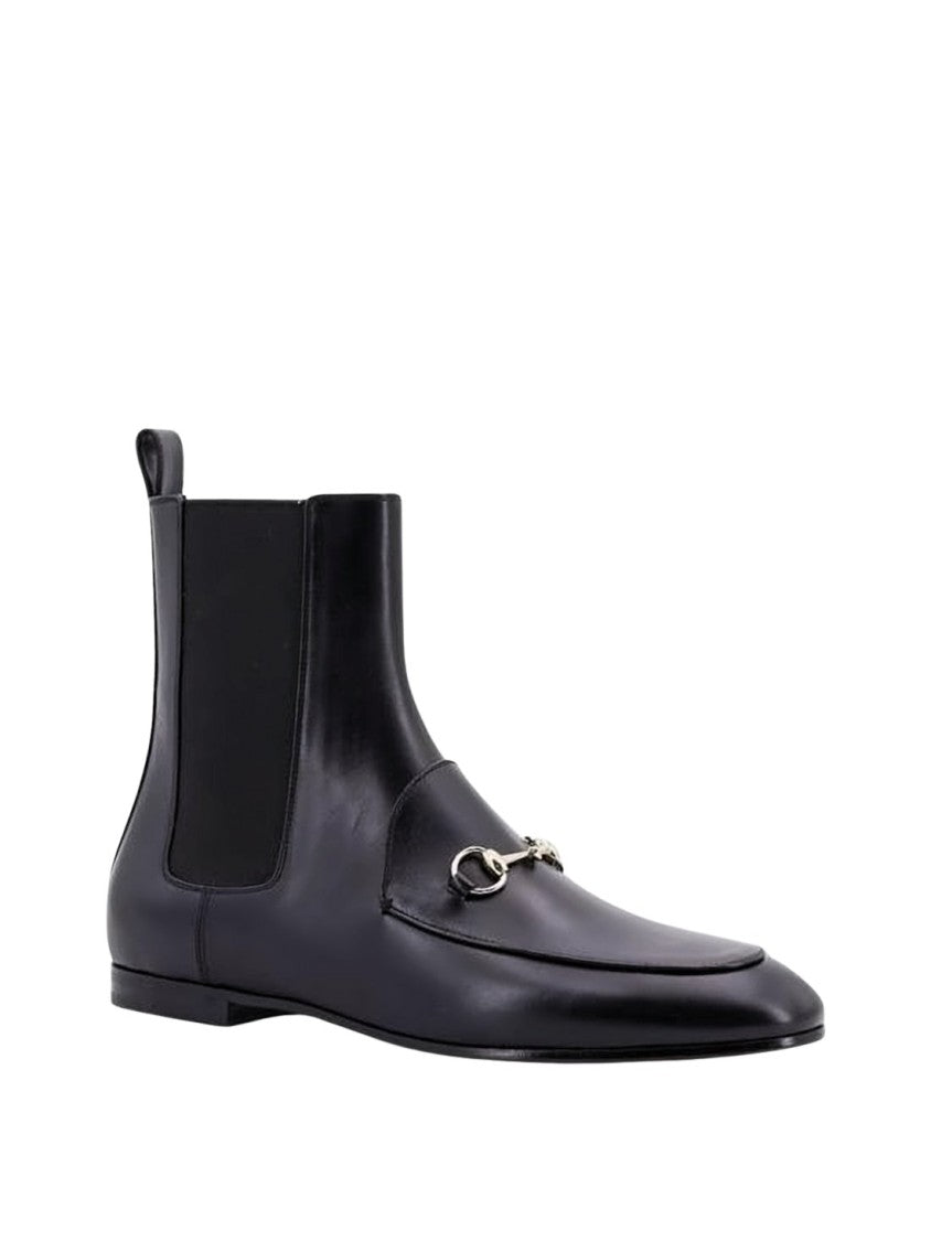 Gucci Smooth Leather Ankle Boots