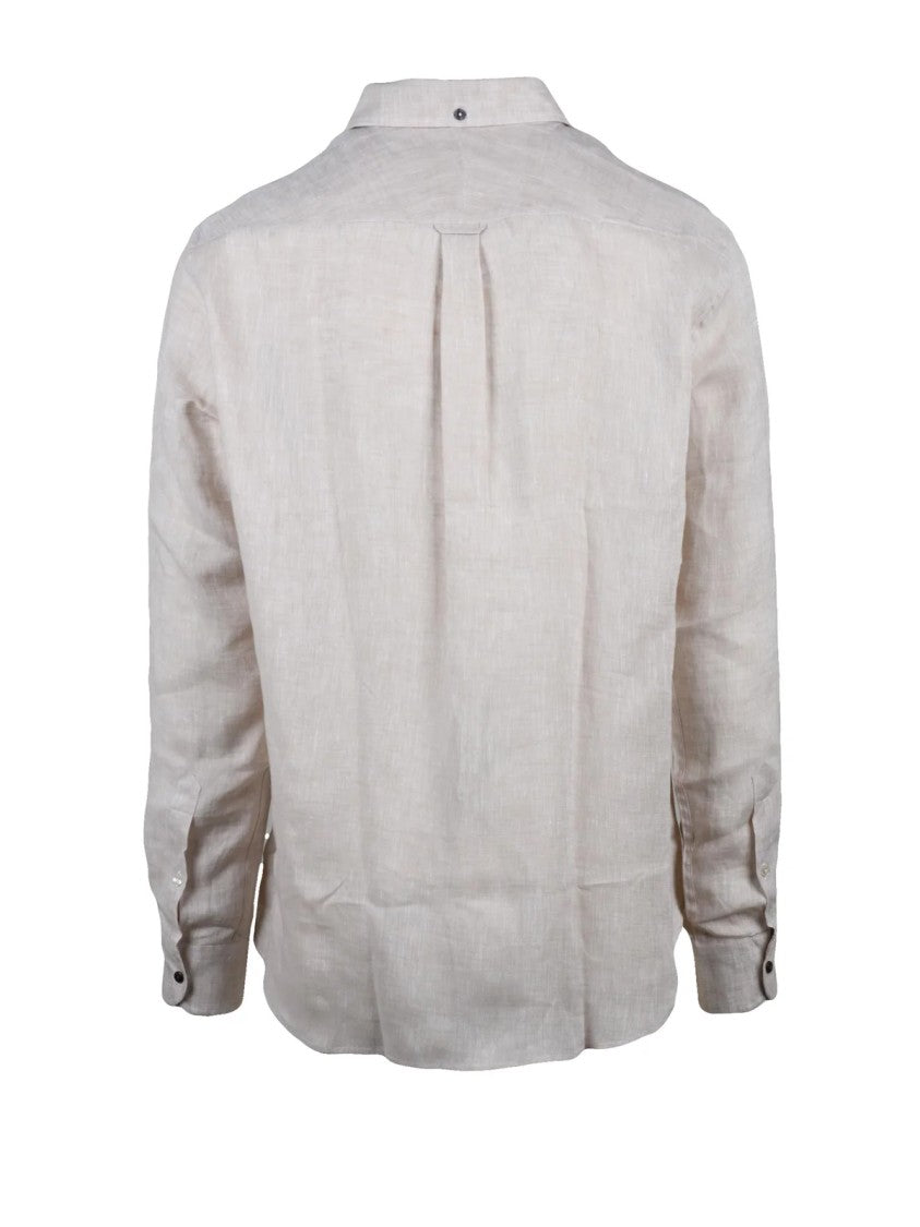 Deuxieme Beige Linen Shirt