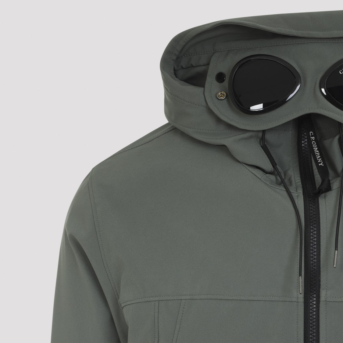C.P. Company Shell-R Goggle Green Polyester Jacket