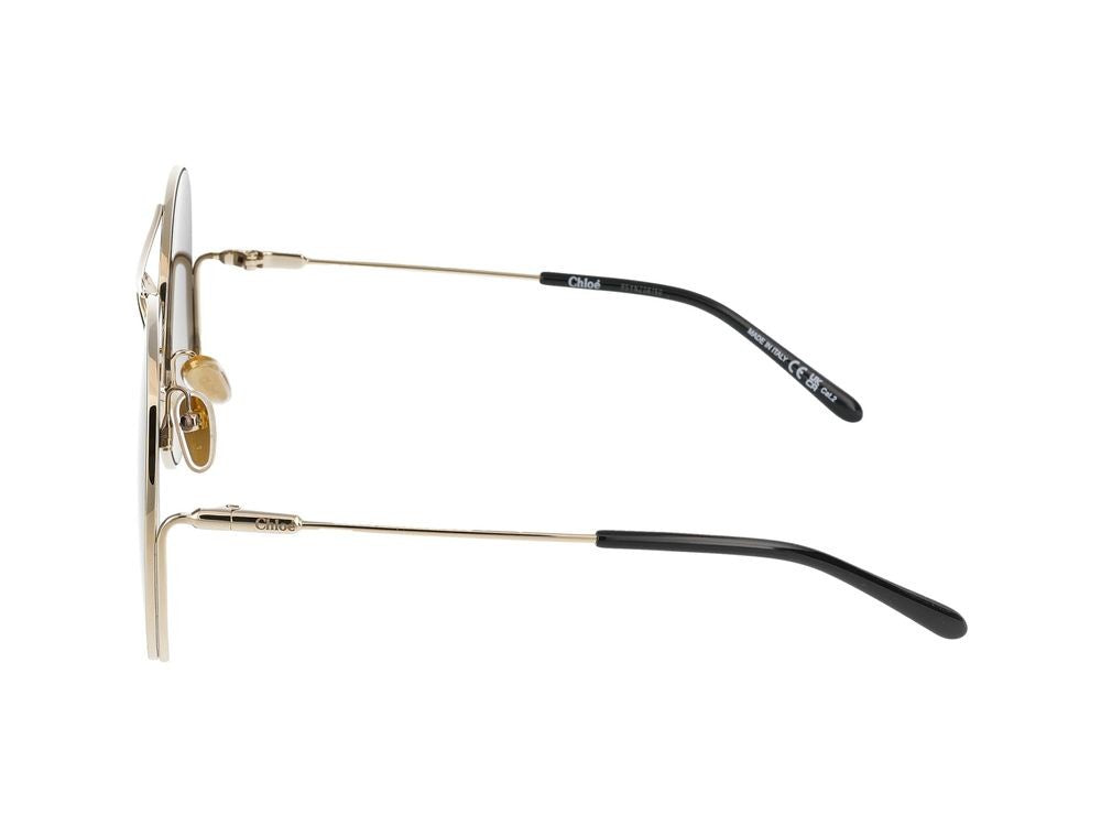 Chloé Sunglasses Ch0164s 001 Gold Gold Grey 59/19/135