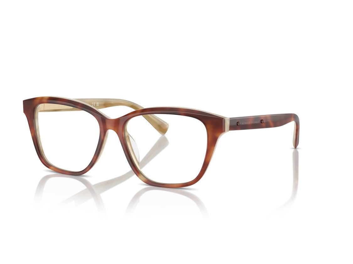 Brunello Cucinelli Tortoiseshell 0Bc3004 Gradient Square Eyeglasses