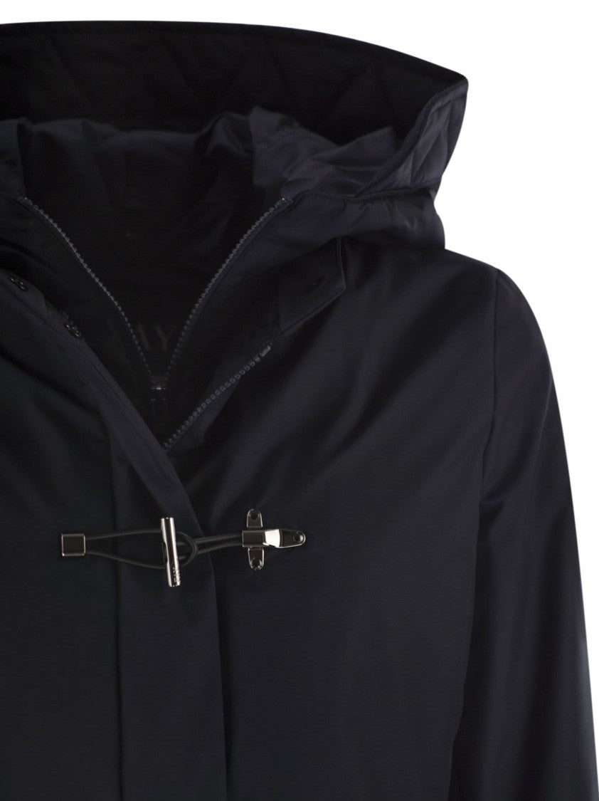 Fay Technical Gabardine Toggle Coat