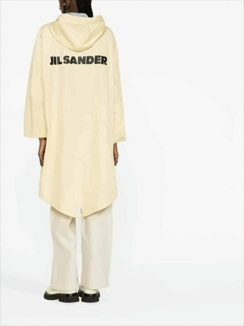 Jil Sander Hooded Lightweight Jacket With Fishtail Hem