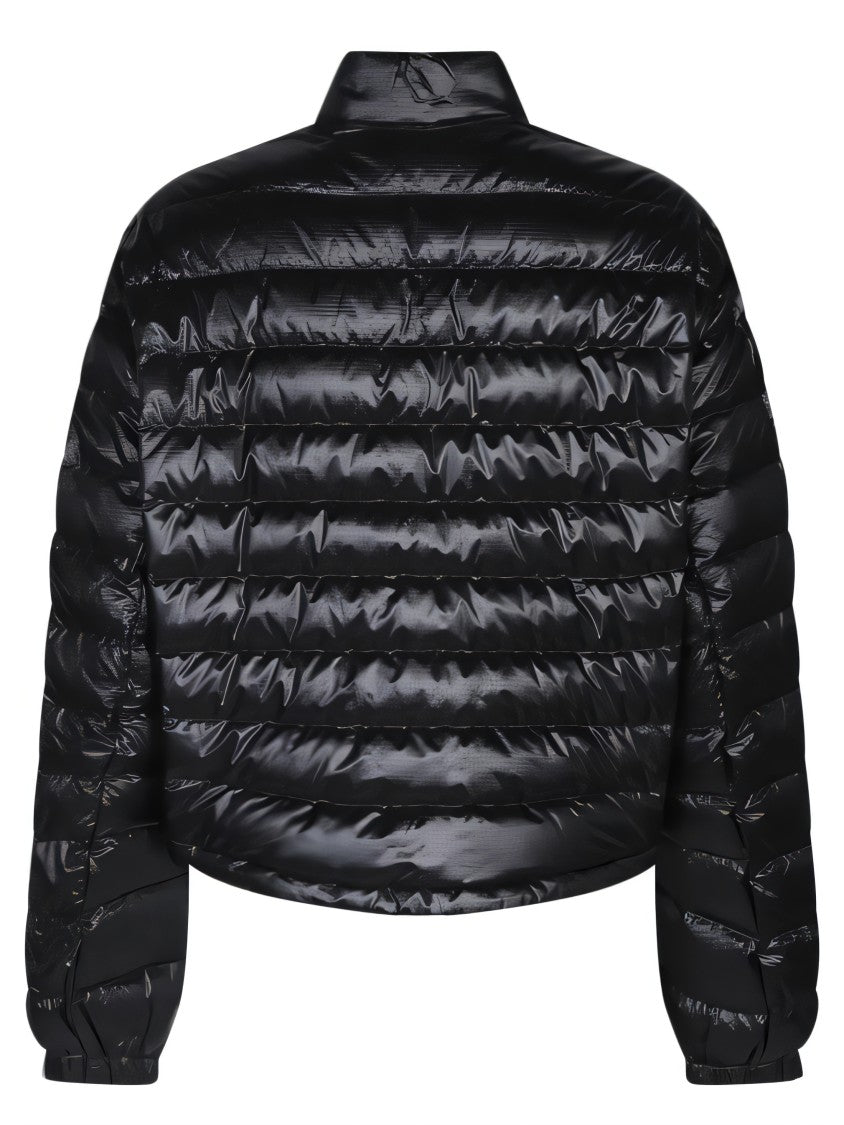 Moncler High Collar Cropped Puffer Jacket