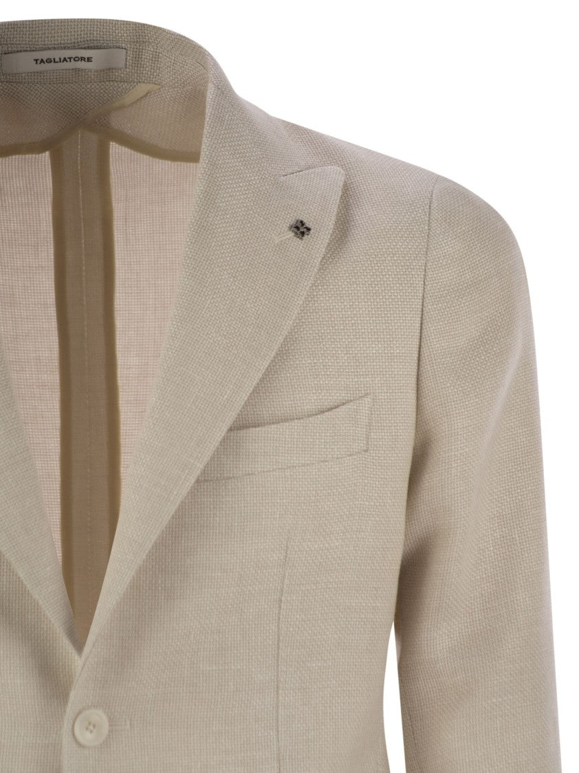 Tagliatore Virgin Wool And Linen Jacket
