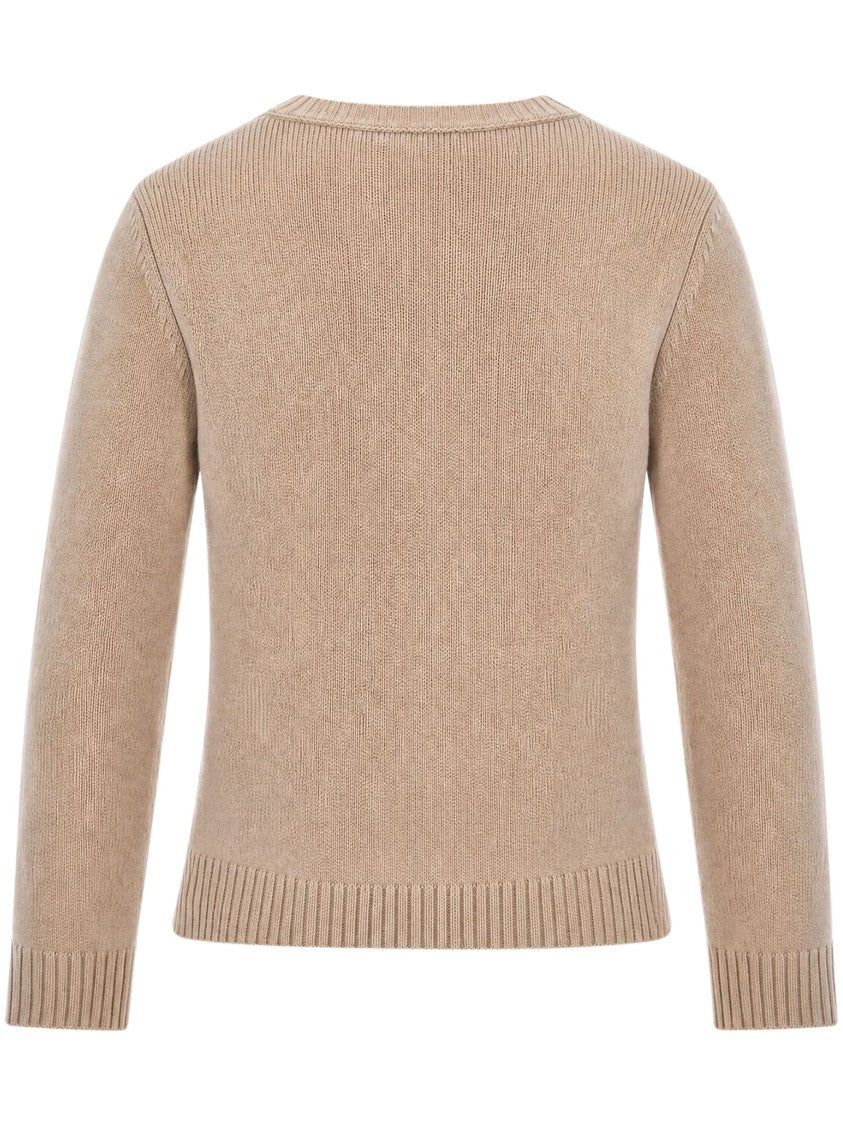 Max Mara Argyle Intarsia Knit Crewneck Sweater
