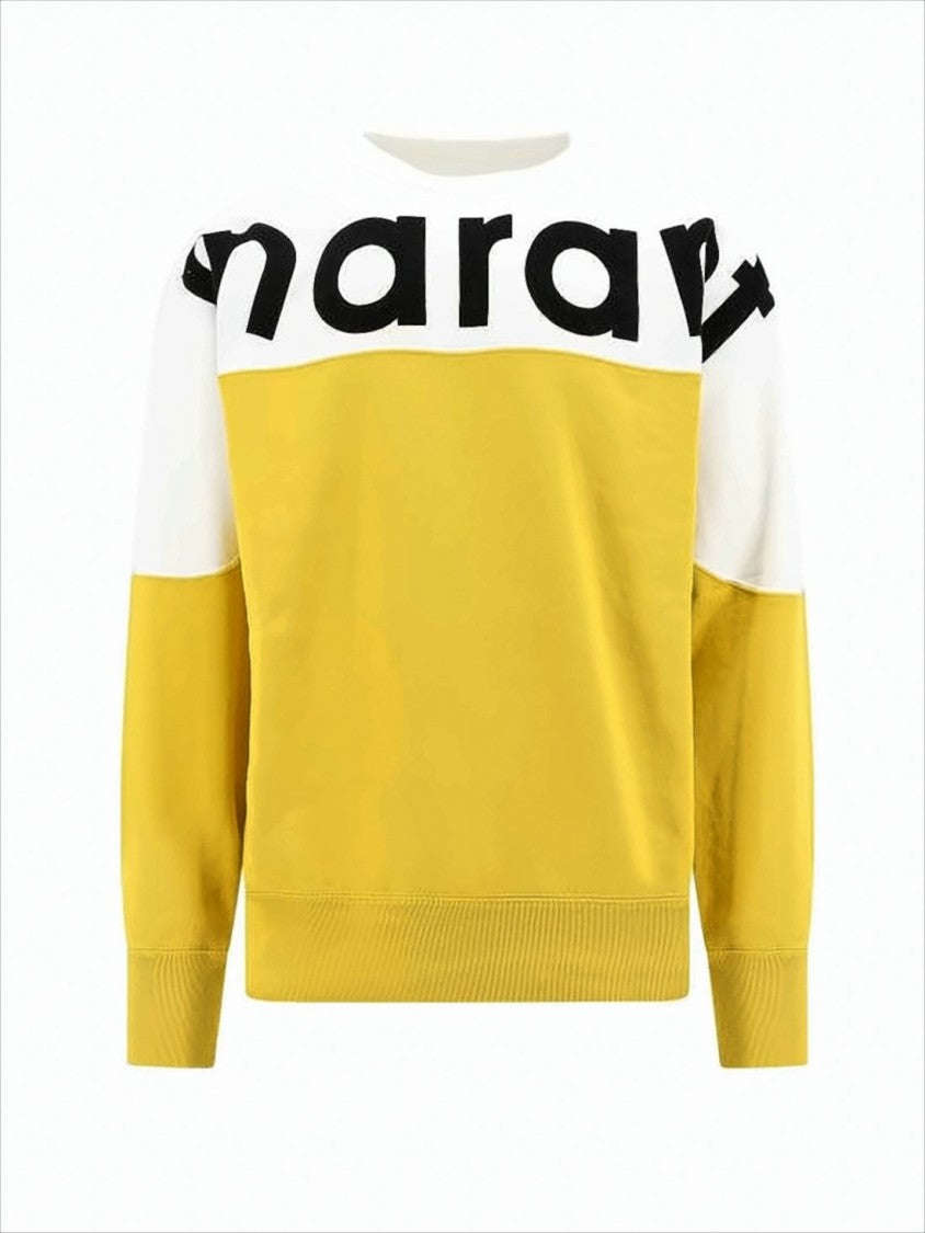 Isabel Marant Color-Block Sweatshirt With Bold Lettering