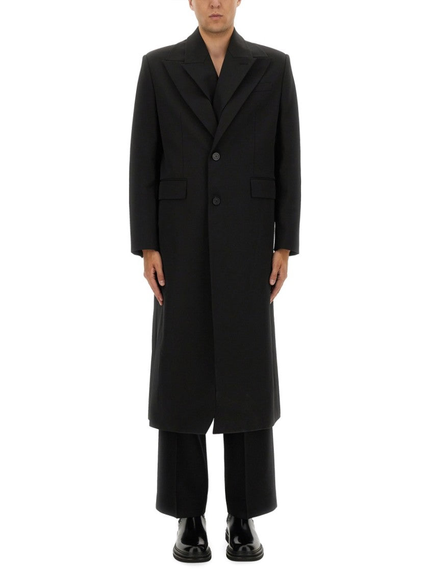 Jean Paul Gaultier Double Layer Coat With Structured Silhouette