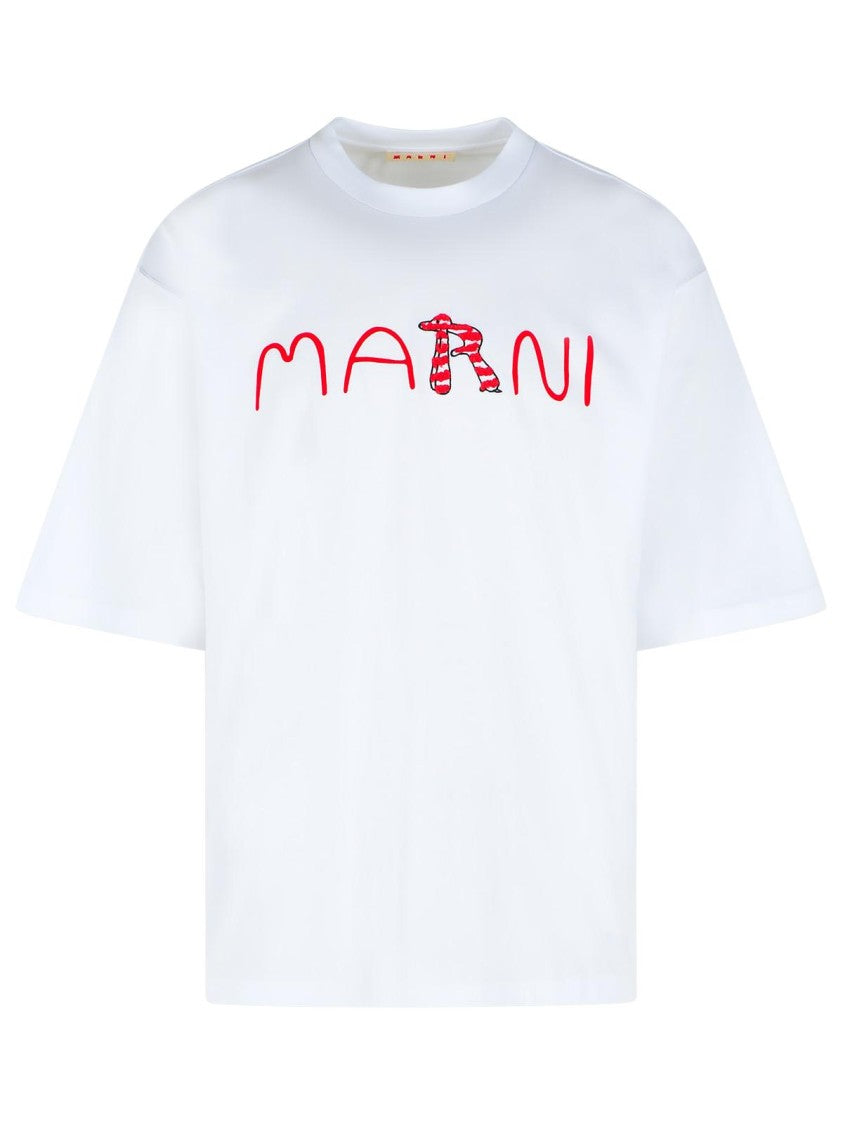 Marni White Cotton T-Shirt