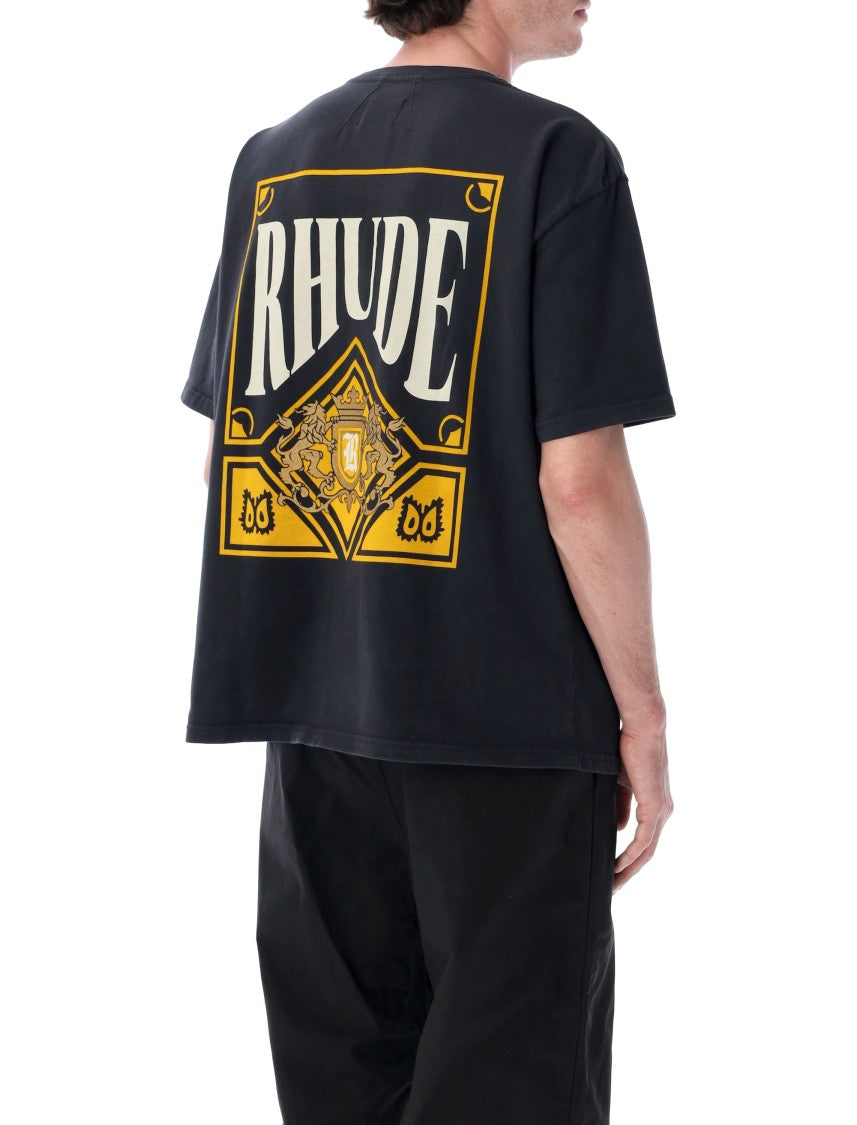 Rhude Playing Card Black Cotton Tee