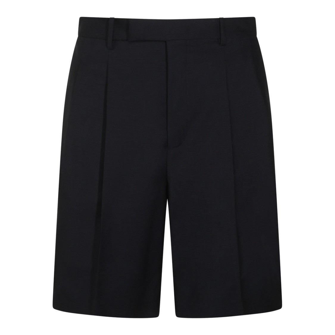 Jil Sander Dark Blue Wool Shorts