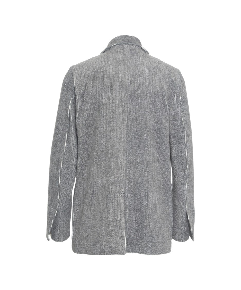 8Pm 'Zuleika' Blazer With Contrast Stitching