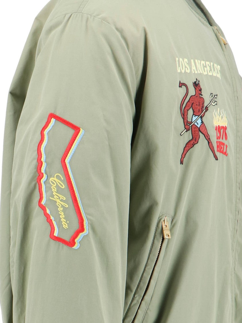 Amiri Embroidered Casual Jacket With Colorful Patches