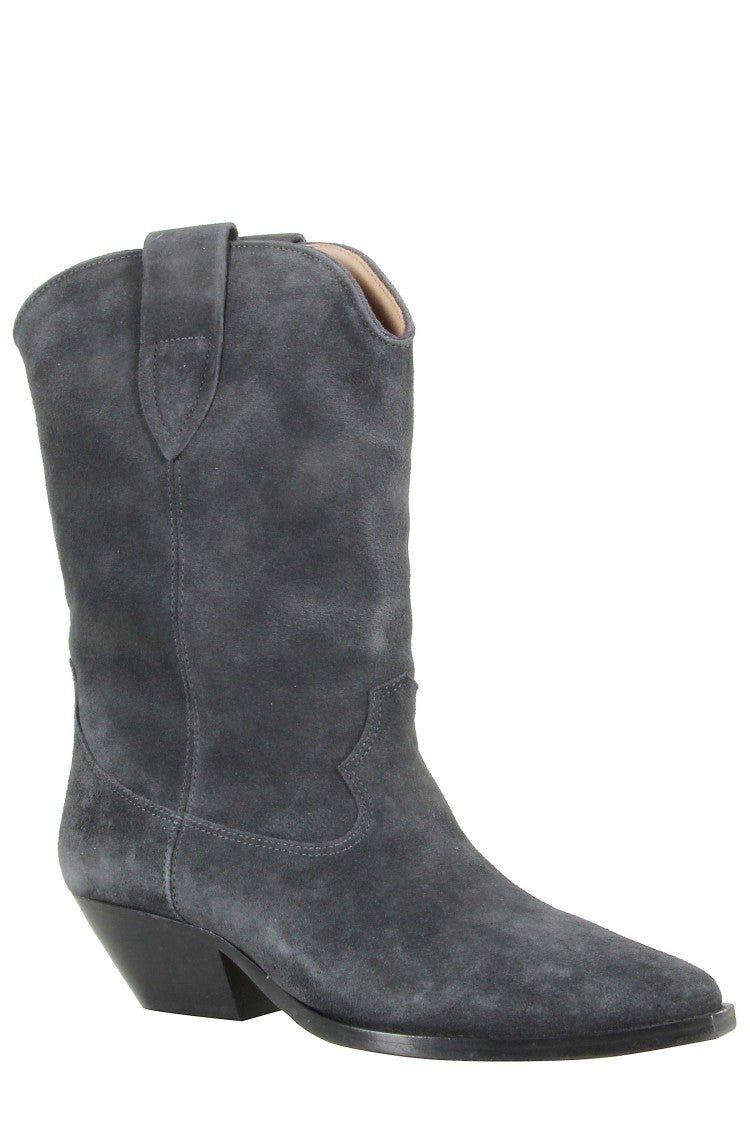 Isabel Marant Mid-Calf Suede Leather Boots