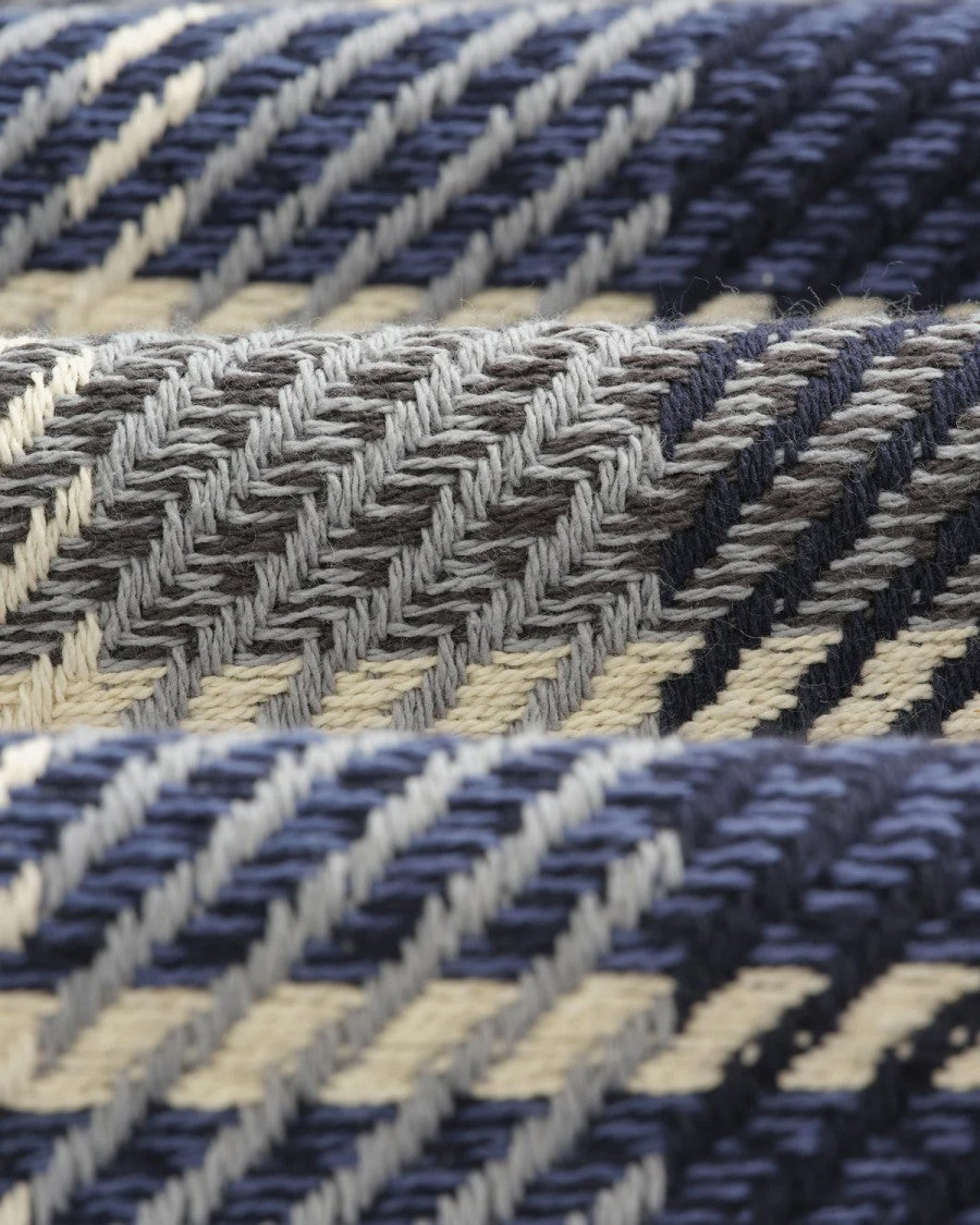 Wax London Navy And Ecru Check Multi-Functional Layering Top