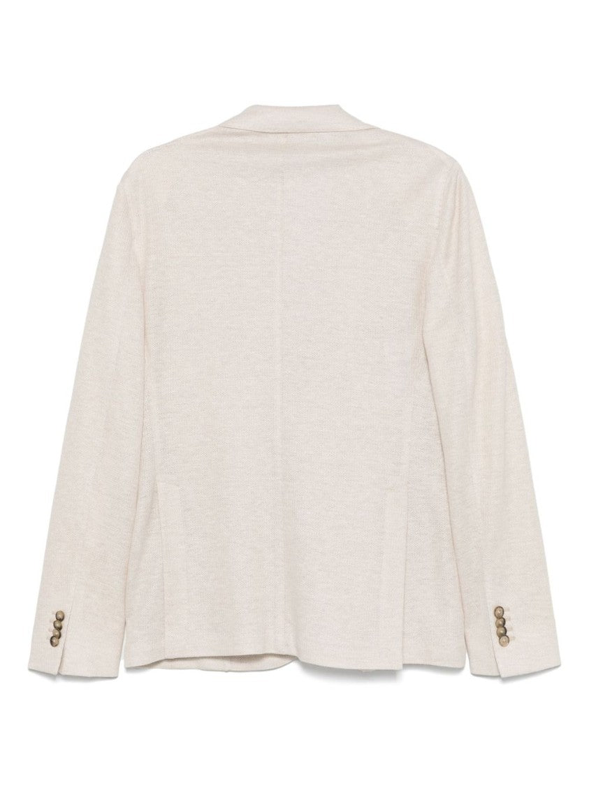 Luigi Bianchi Light Beige Linen Jacket