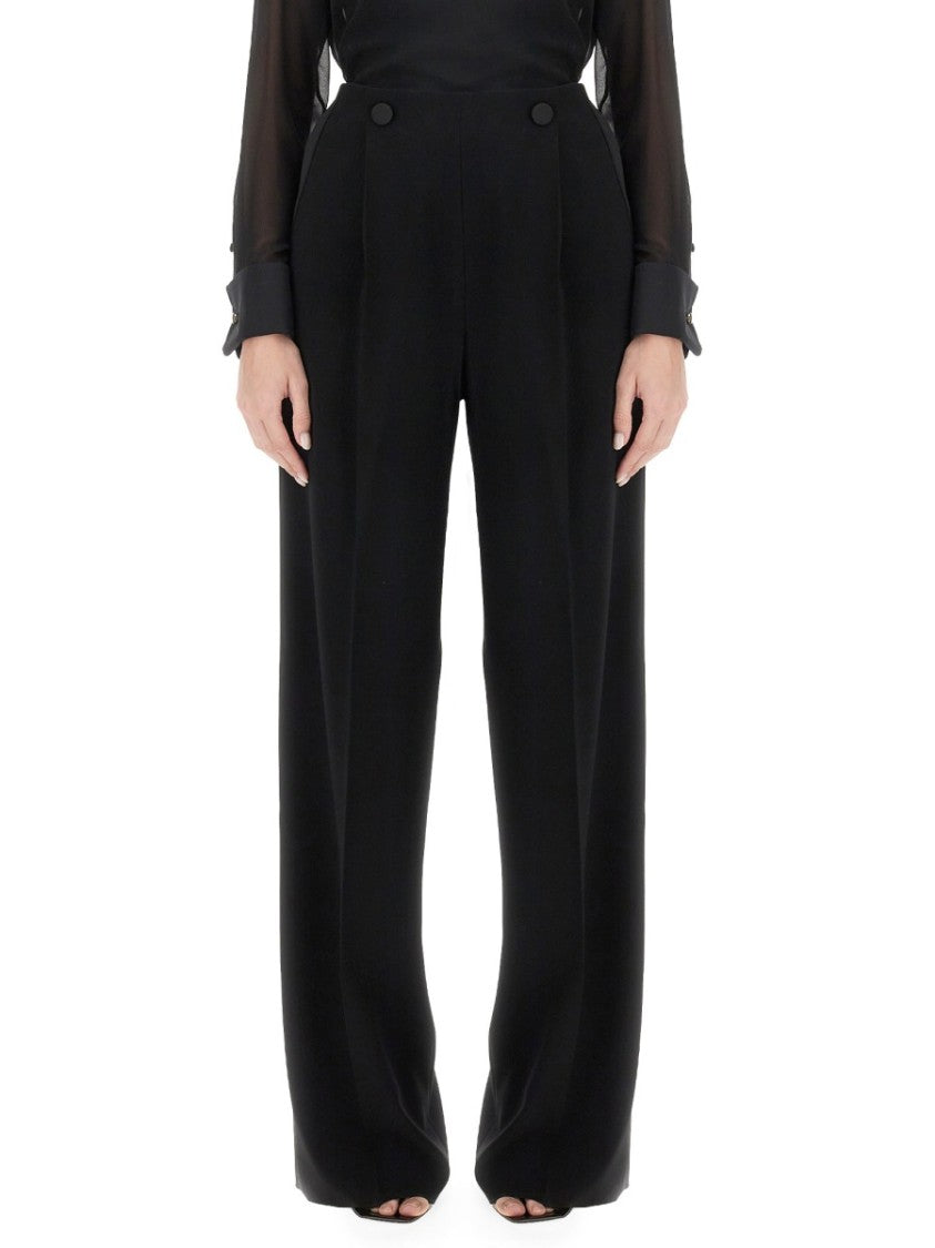 Max Mara Tailored Long Pants In Smooth Triacetate Blend