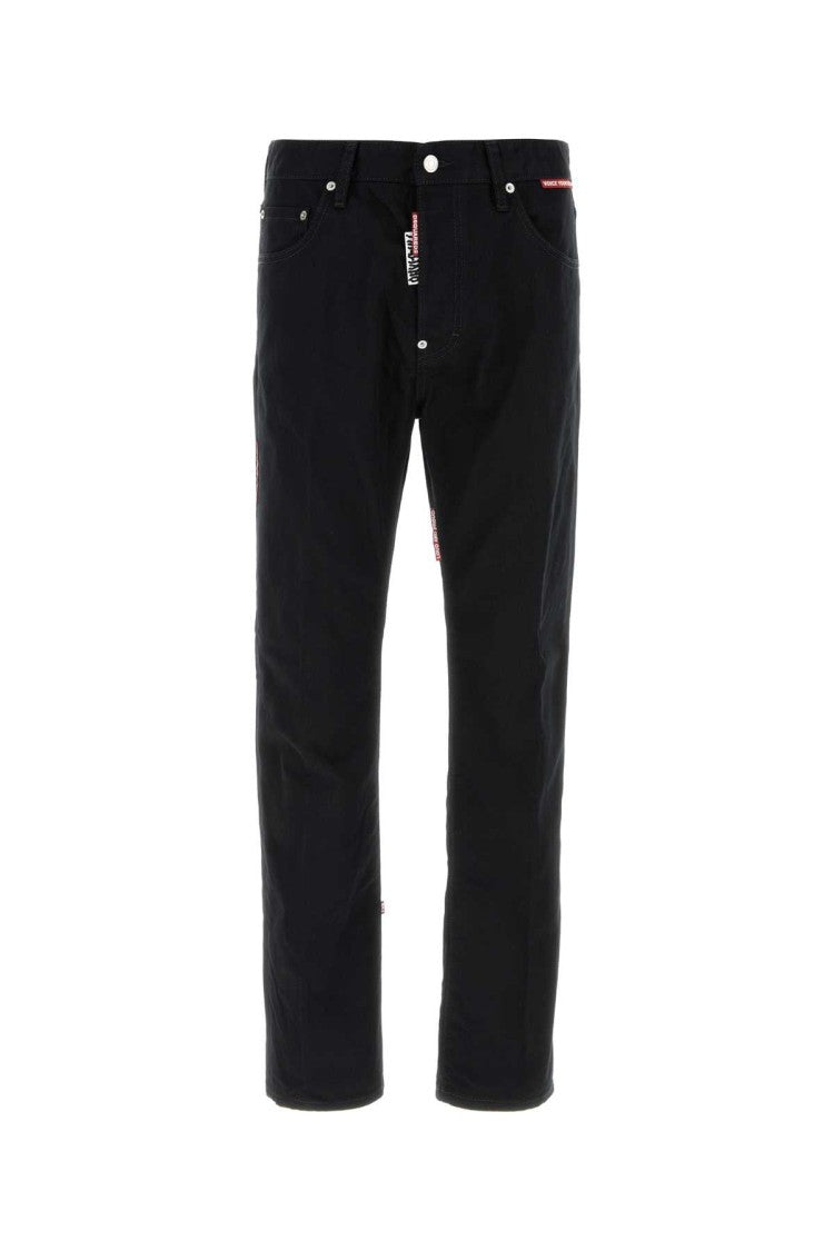 Dsquared2 Black Denim Dsquared X Magliano Protesta 642 Jeans