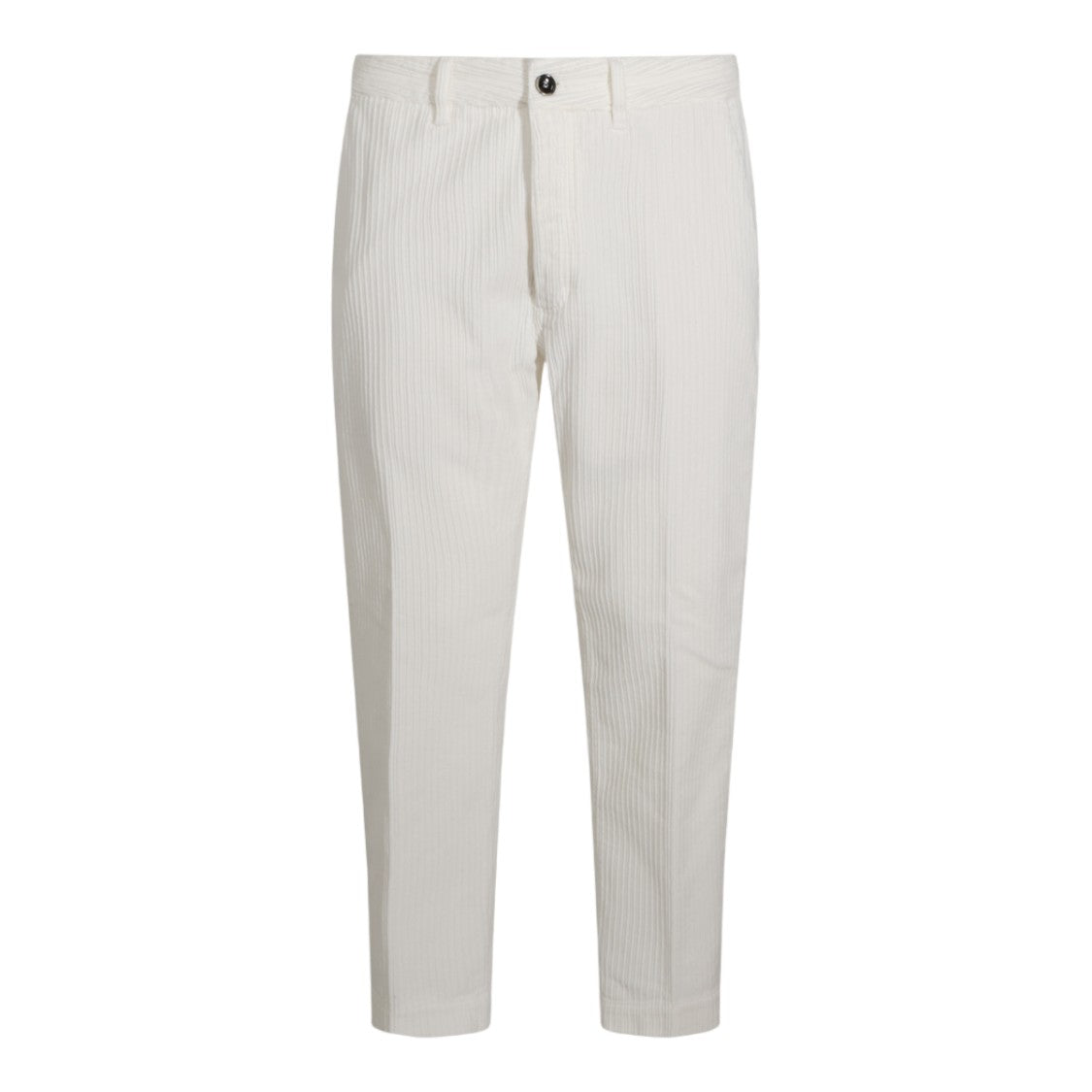 Nine In The Morning Slim Tapered Trousers With Vertical Ribbed Texture