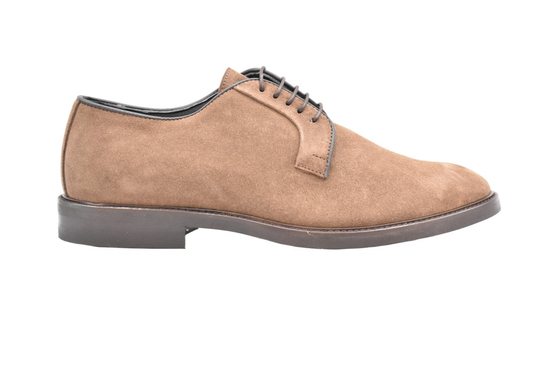 Florsheim Suede Lace-Up Flat Shoes With Timeless Silhouette