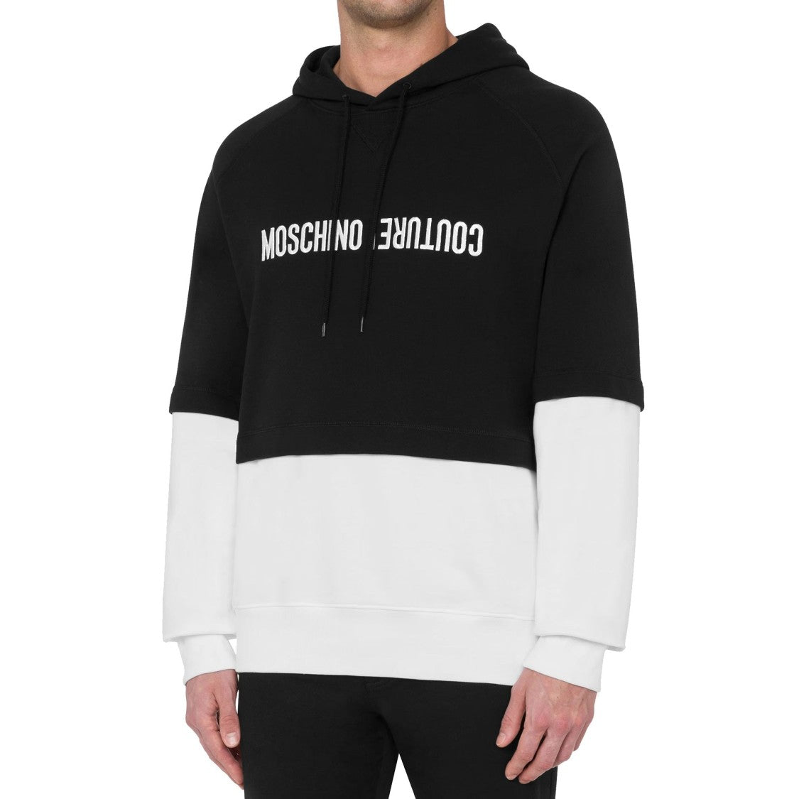 Moschino Logo Embroidered Hoodie
