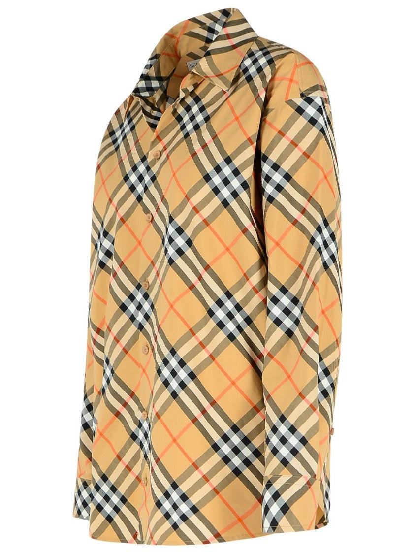 Burberry 'Check' Beige Cotton Shirt