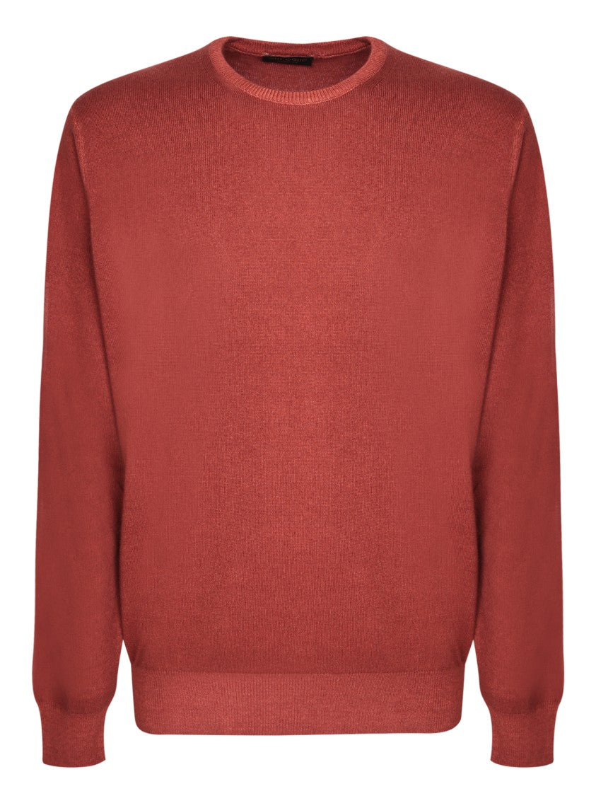 Dell'oglio Red Wool Blend Knitwear
