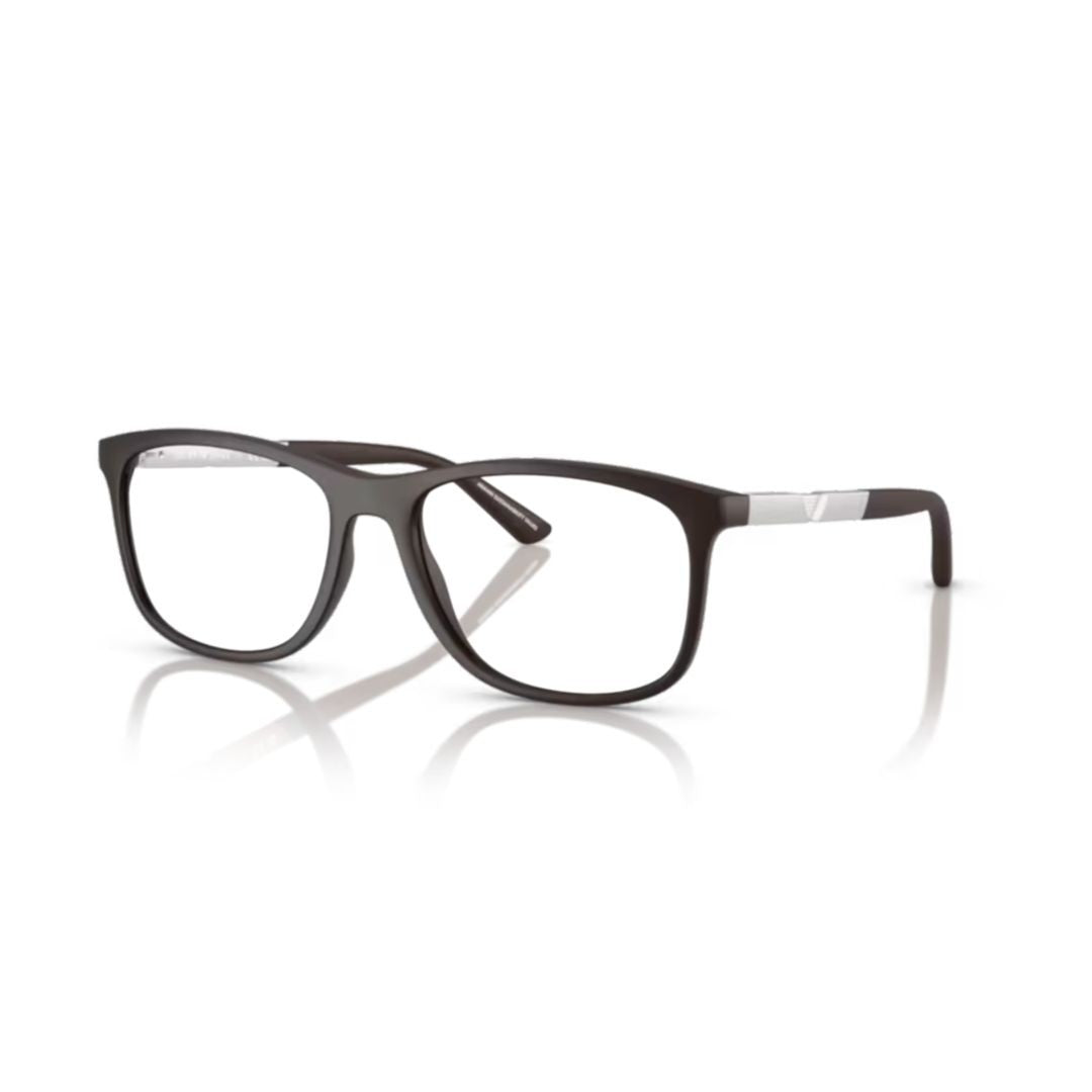 Emporio Armani Silver 0Ea3247 Geometric Rectangular Eyeglasses