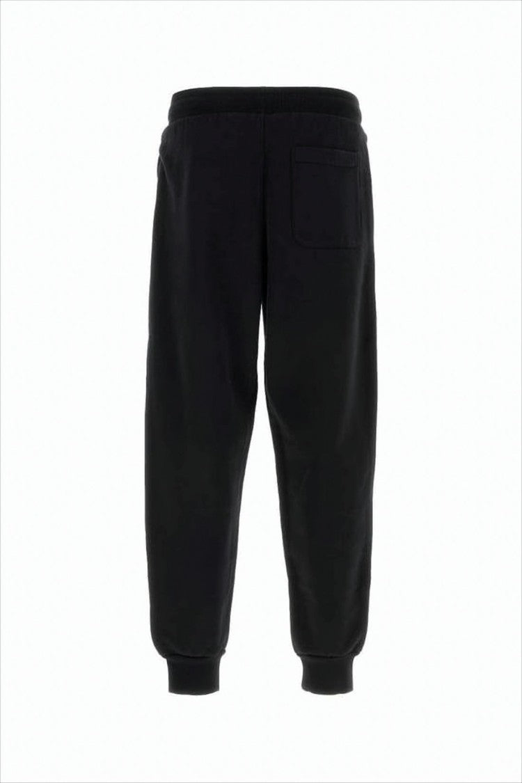 Ami Relaxed Fit Black Track Pants With Drawstring Waistband