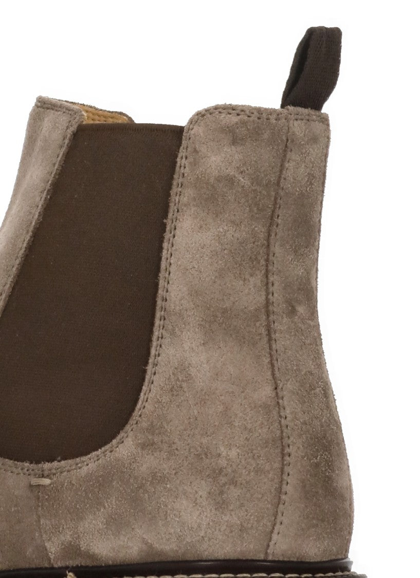 Brunello Cucinelli Chelsea Suede Leather Boots