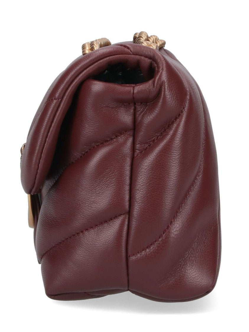 Pinko "Love Puff" Mini Bag – Bordeaux