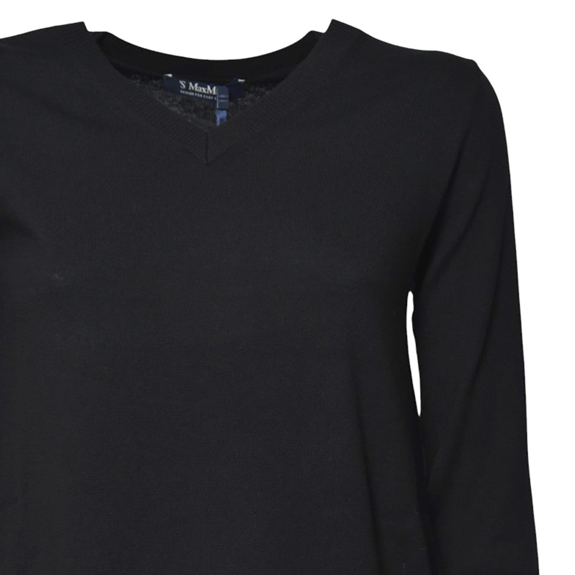 Max Mara V-Neck Relaxed Fit Sweater With Ribbed Details