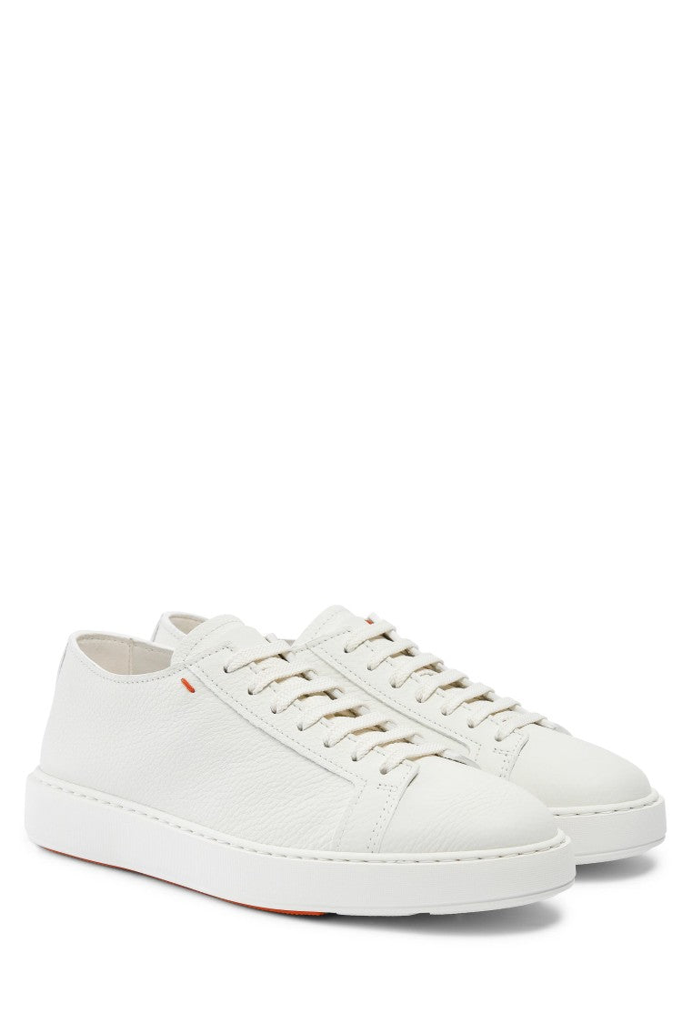 Santoni Bottalata Leather Sneakers