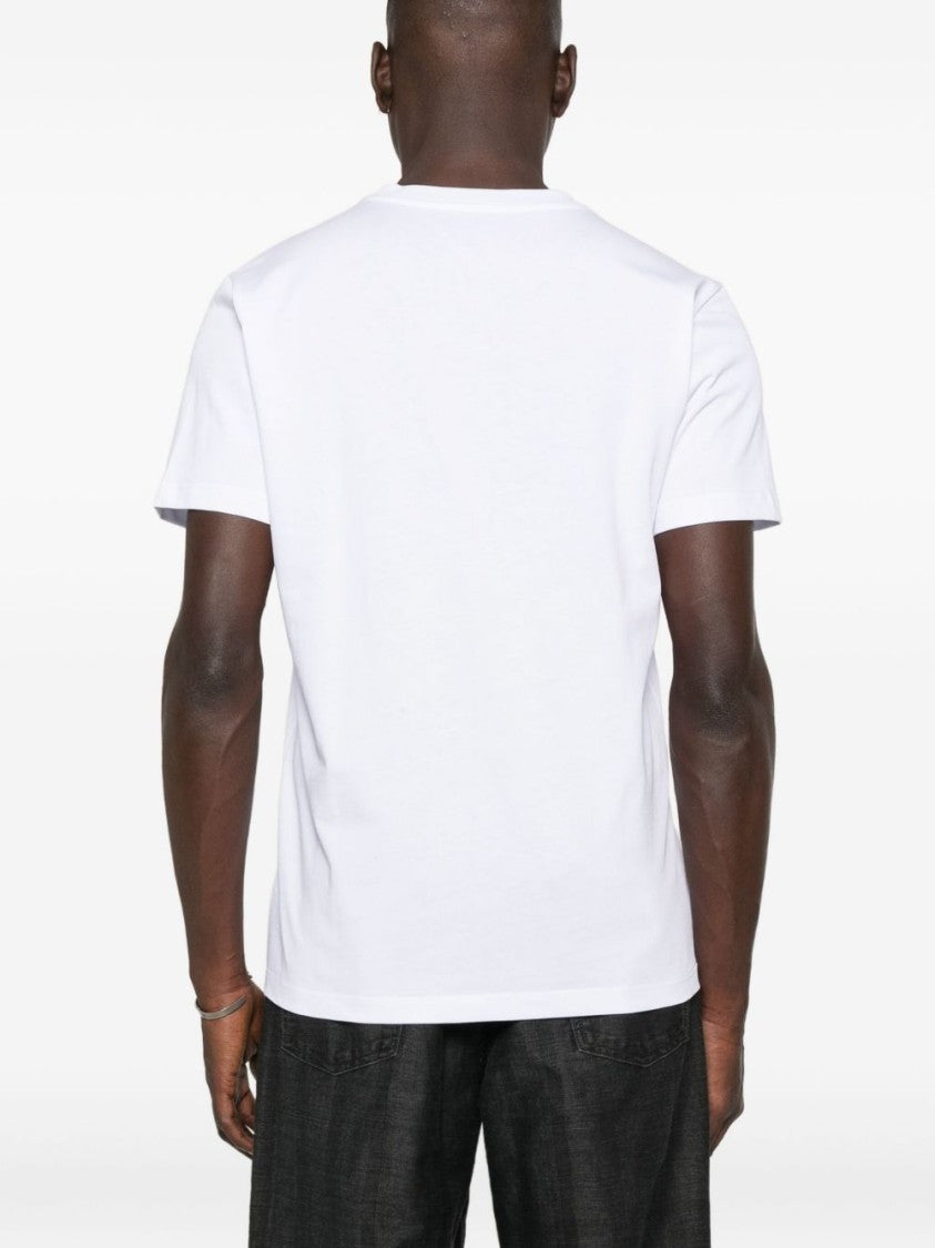 John Richmond Monochrome Graphic Print Cotton T-Shirt