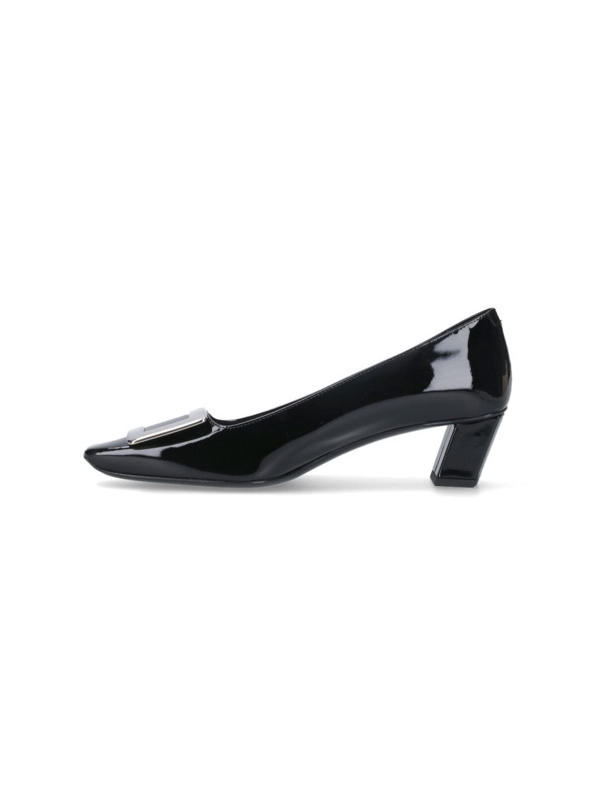 Roger Vivier Black Belle Vivier Patent Leather Pumps