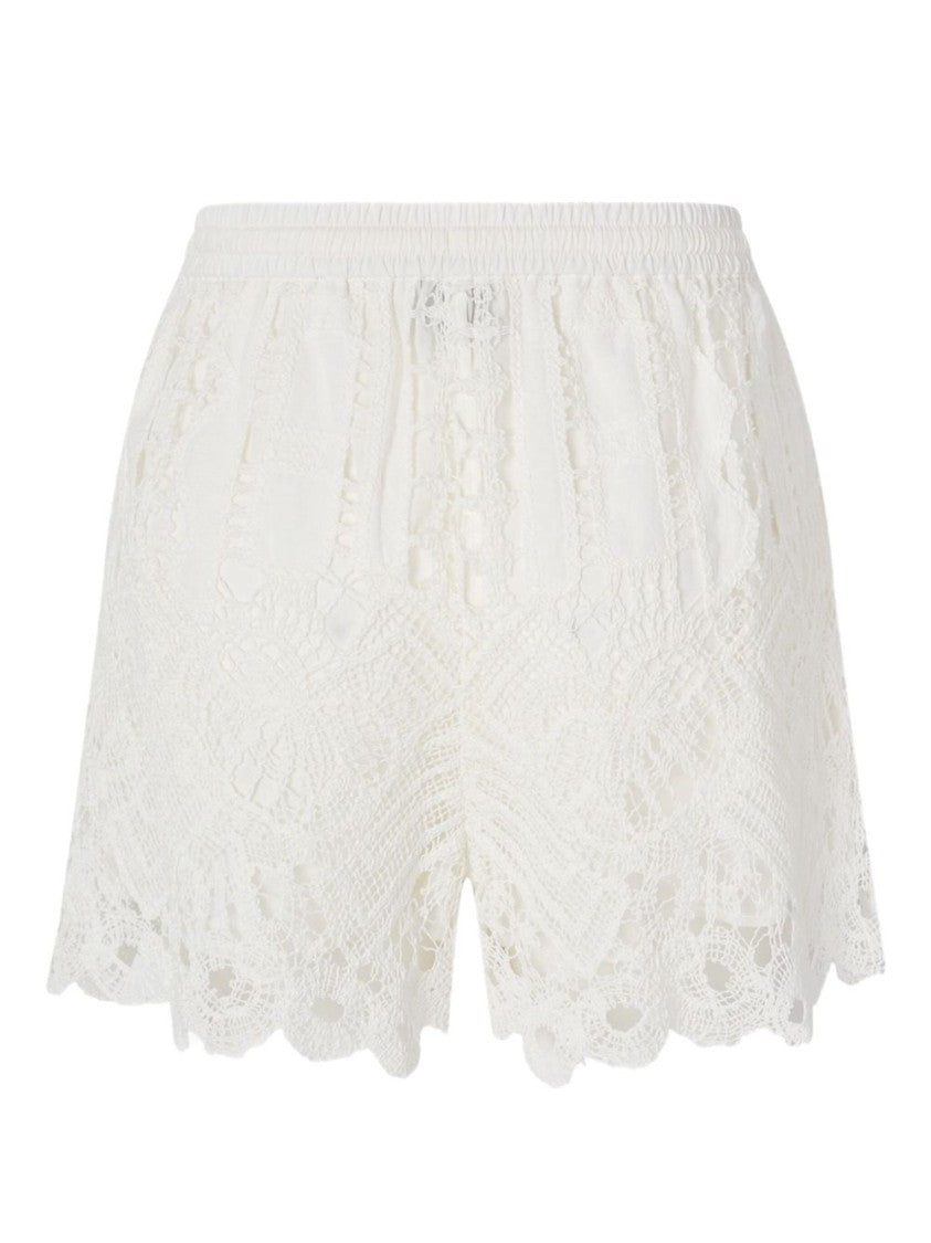 Pinko White Bermuda Shorts