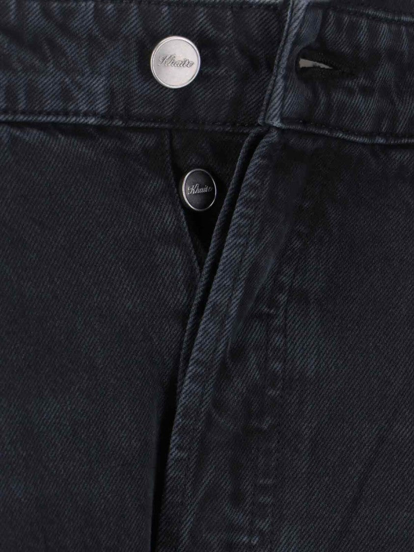 Khaite "Dane" Wide Jeans – Black