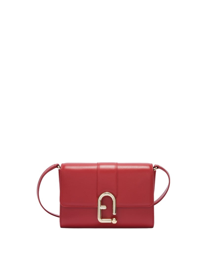 Furla Urban S Leather Crossbody Bag, Red